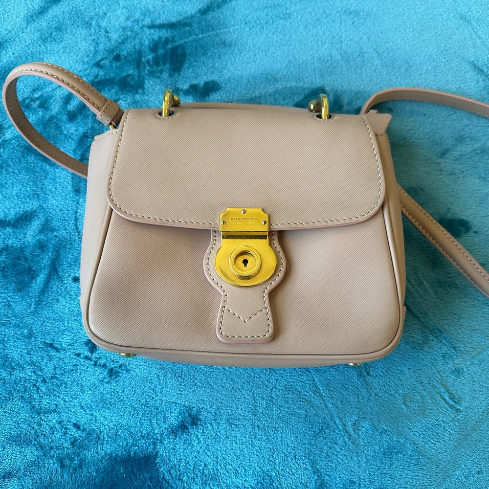 Crossbody Burberry bag, Peach Pink